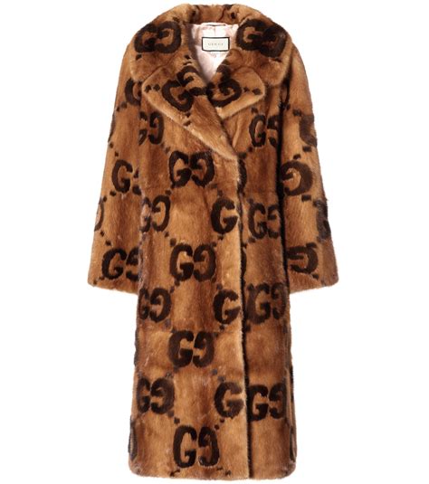 fur gucci coat|gucci trench coat women's.